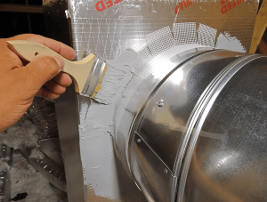 How do you fix gaps in ductwork?